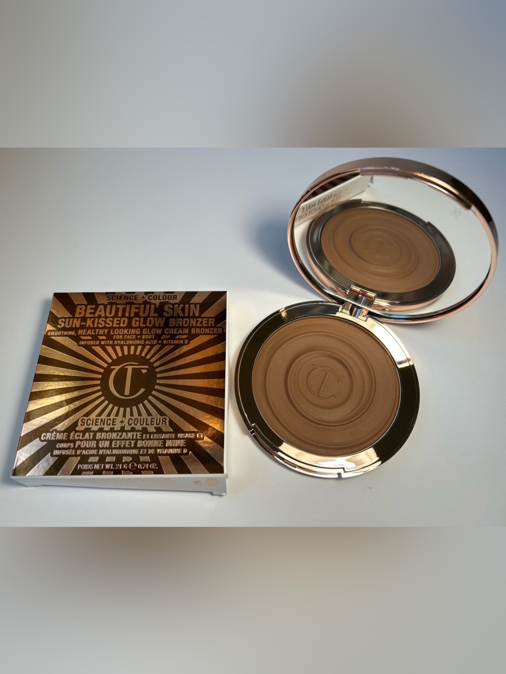 NWT🌷(#2 Medium) Charlotte Tilbury Beautiful Skin Sun-Kissed Glow Bronzer